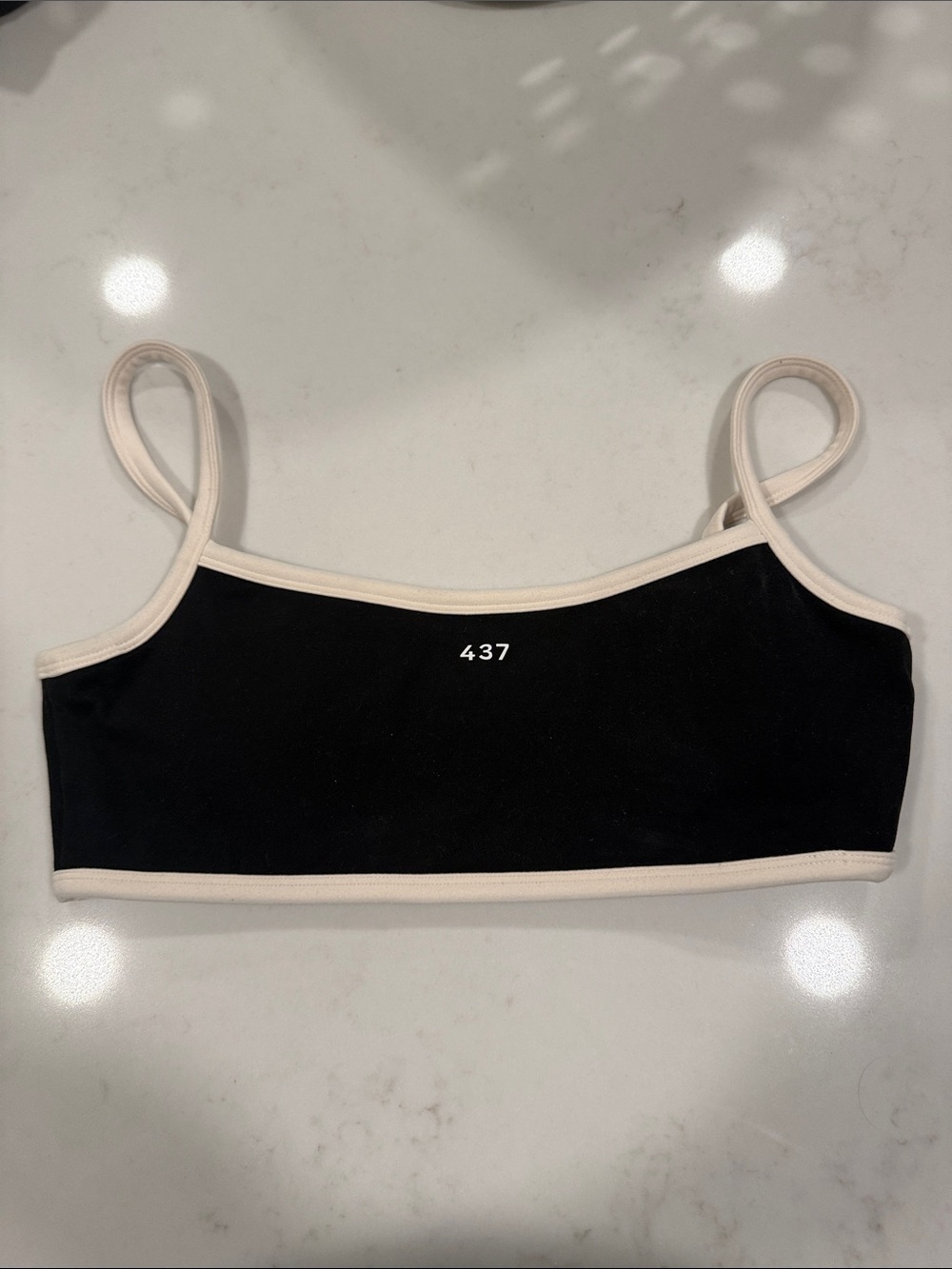 437 the micro bra in black and cream
